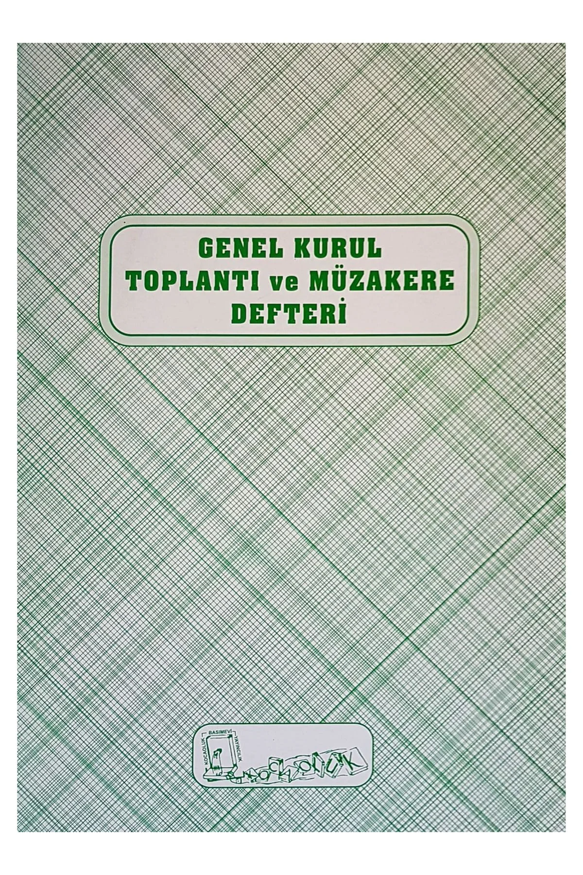 Genel Kurul Toplantı Ve Müzakere Defteri Karton Kapak
