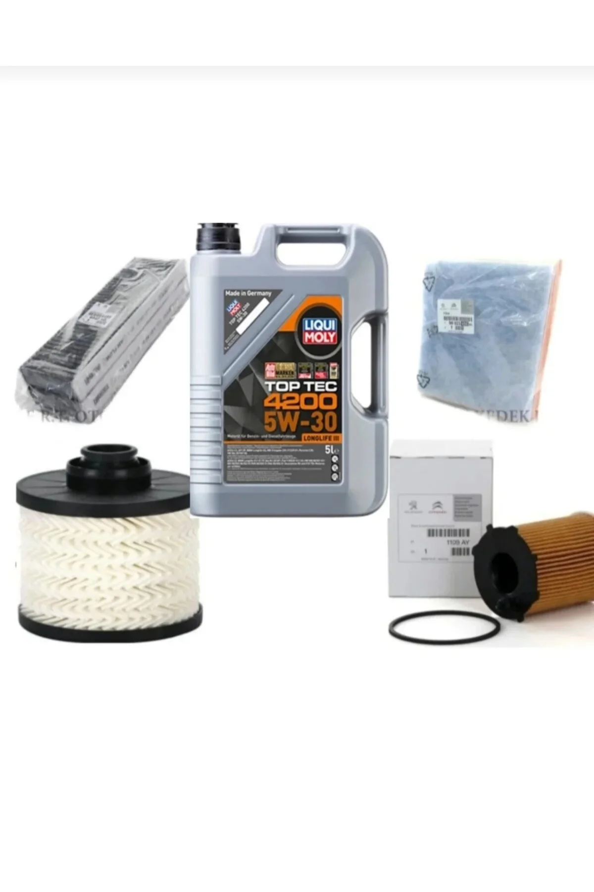Genel Markalar Peugeot 2008 1.6 Blue Hdi Euro 6 Filtre Bakım Seti + Motor Yağı Liqui Moly 5w30 5 Lt 2024 Üretim Genel Markalar Peugeot 2008 1.6 Blue Hdi Euro 6 Filtre Bakım Seti + Motor Yağı Liqui Moly 5w30 5 Lt 2024 Üretim