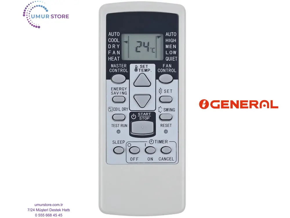 General AR-RC Uyumlu Klima Kumandası General AR-RC Uyumlu Klima Kumandası