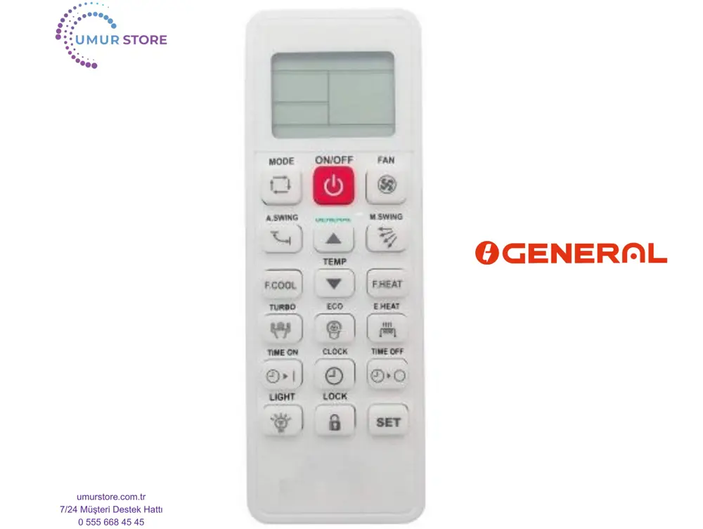 General AR-REM5E Klima Kumandası General AR-REM5E Klima Kumandası