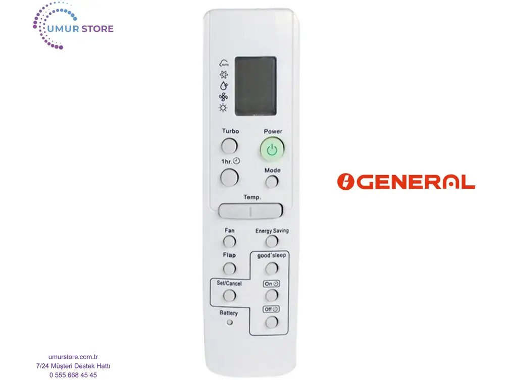 General ARH-111 (DB93-00087B) Uyumlu Klima Kumandası General ARH-111 (DB93-00087B) Uyumlu Klima Kumandası