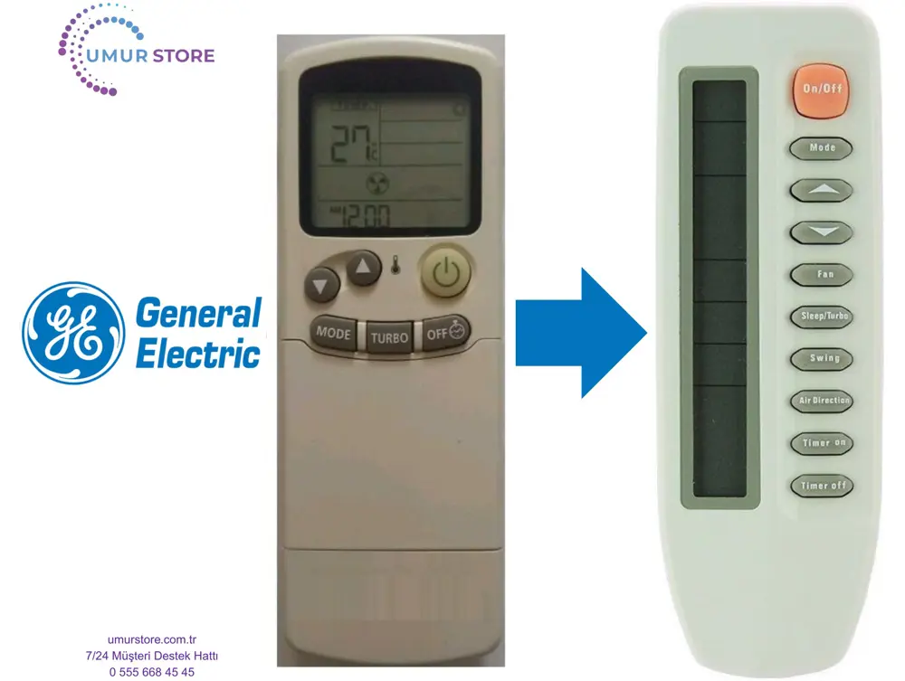General Electric ARH-111 Eşdeğer Klima Kumandası