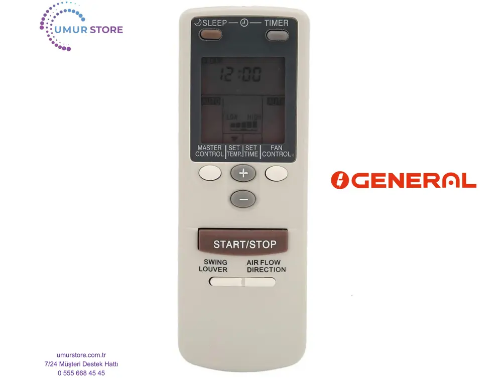 General Fujitsu AR‑AB10 Uyumlu Klima Kumandası
