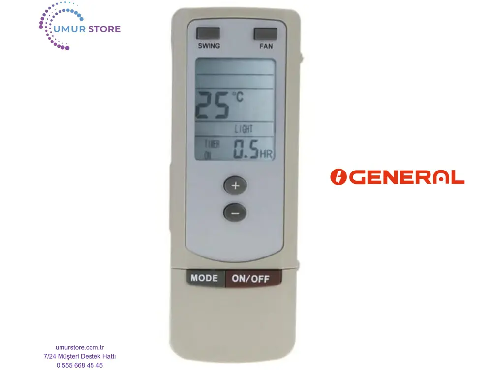 General GE AIR 107 Uyumlu Klima Kumandası General GE AIR 107 Uyumlu Klima Kumandası