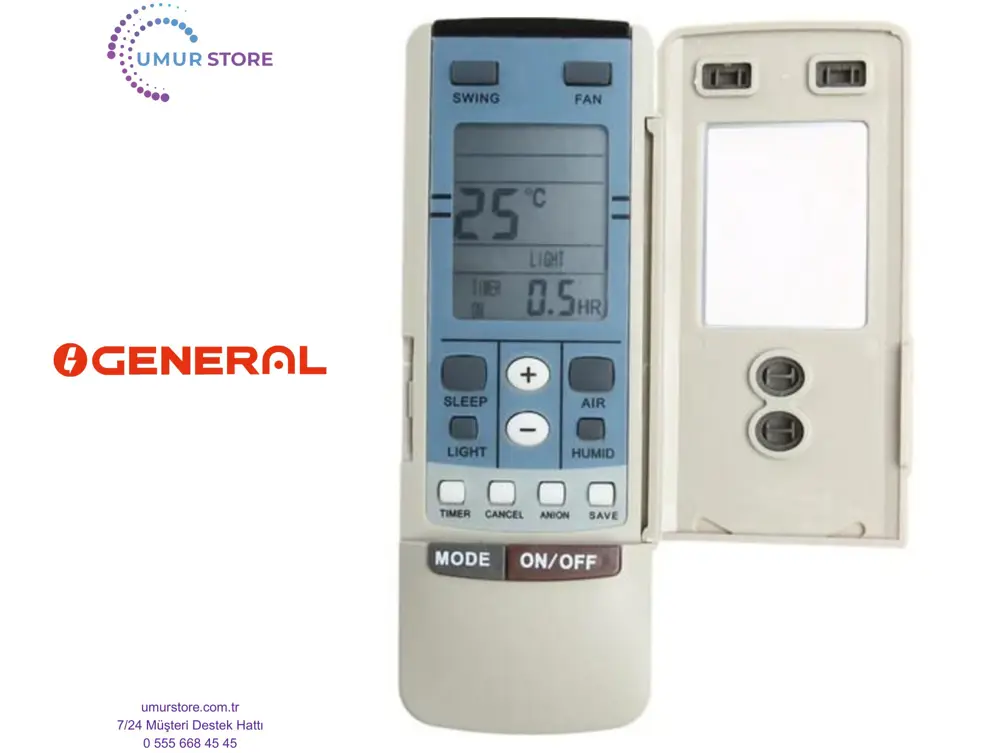 General GE AIR 107 Uyumlu Klima Kumandası General GE AIR 107 Uyumlu Klima Kumandası