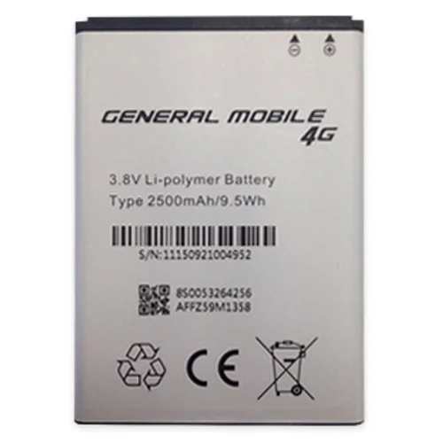 GENERAL MOBİLE DİSCOVERY 4G PİL BATARYA GENERAL MOBİLE DİSCOVERY 4G PİL BATARYA