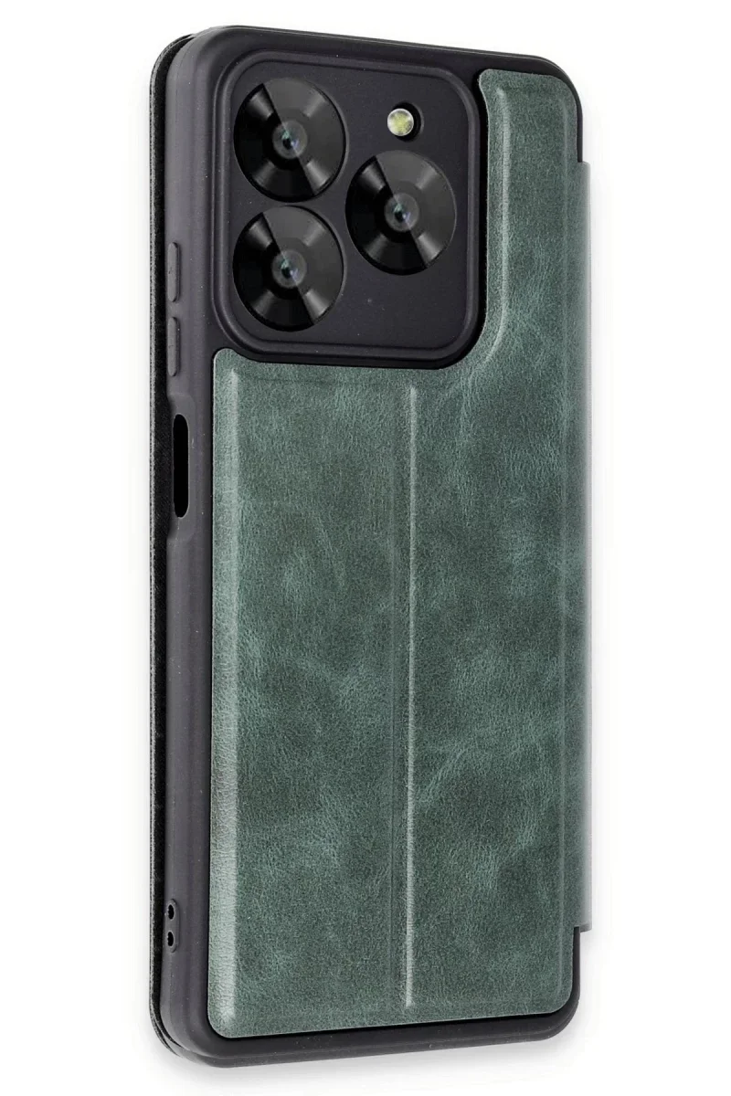 General Mobile Era 30 Kılıf Flip Cover - Koyu Yeşil General Mobile Era 30 Kılıf Flip Cover - Koyu Yeşil