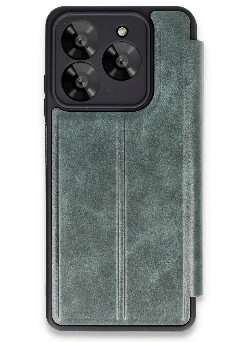 General Mobile Era 50 Kılıf Flip Cover - Koyu Yeşil