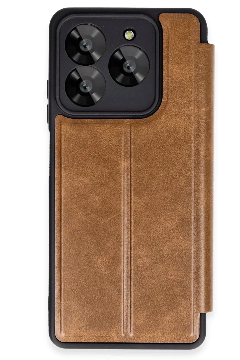 General Mobile Era 50 Kılıf Flip Cover - Taba