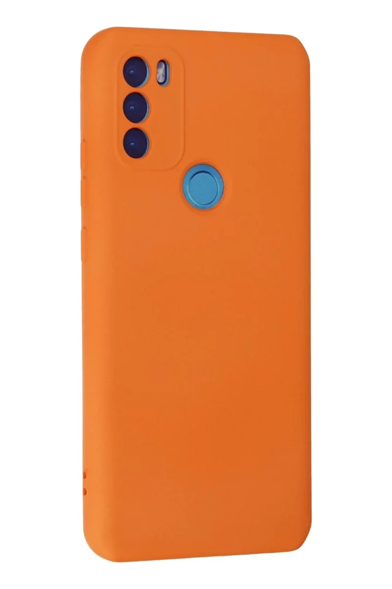 General Mobile GM 21 Plus Kılıf Nano içi Kadife Silikon - Turuncu