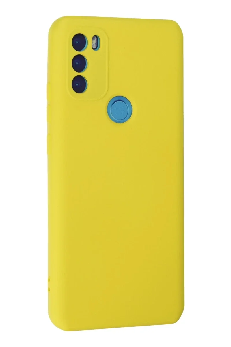 General Mobile GM 21 Plus Kılıf Nano içi Kadife Silikon - Sarı