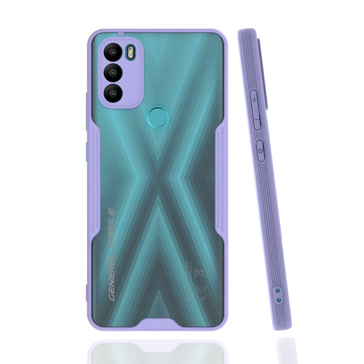 General Mobile GM 21 Plus Kılıf Platin Silikon - Lila