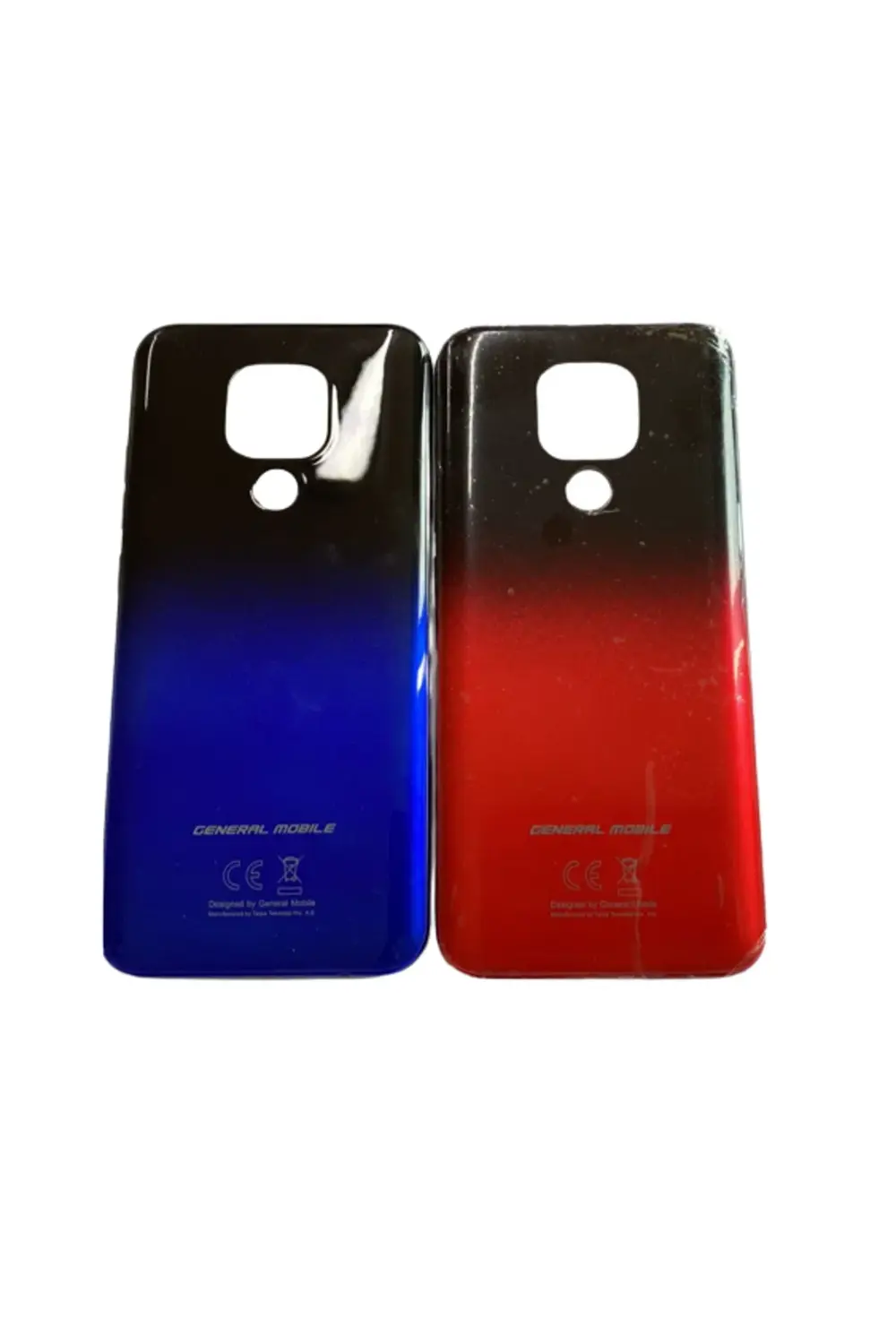 General Mobile GM20 Kasa Kapak-Yan Tuşlar kırmızı siyah