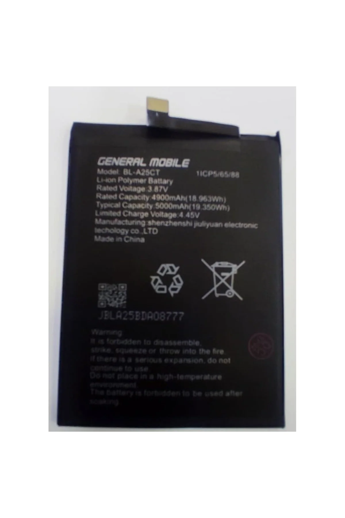 GENERAL MOBİLE GM21 PLUS BATARYA PİL BL-A25CT 5000mAh
