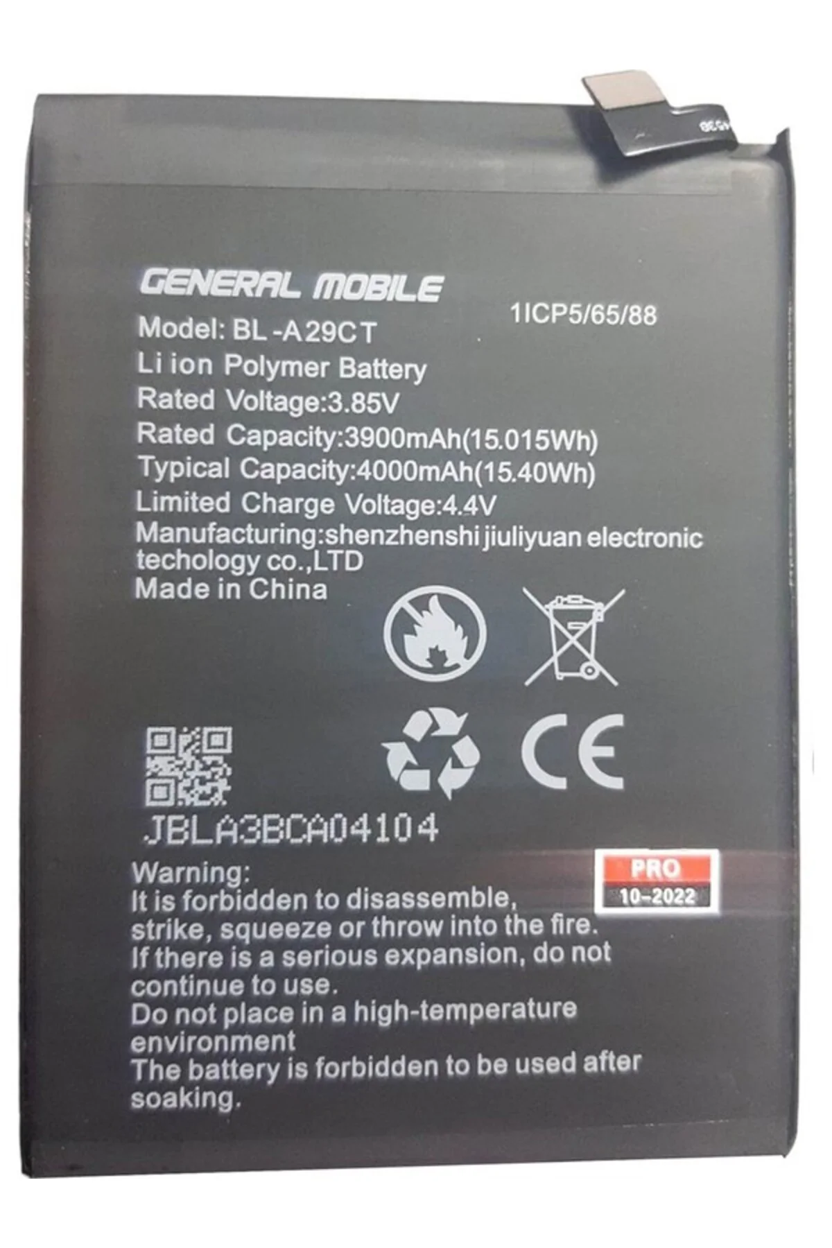 General Mobile GM22 Pro Pil Batarya 4000MAH