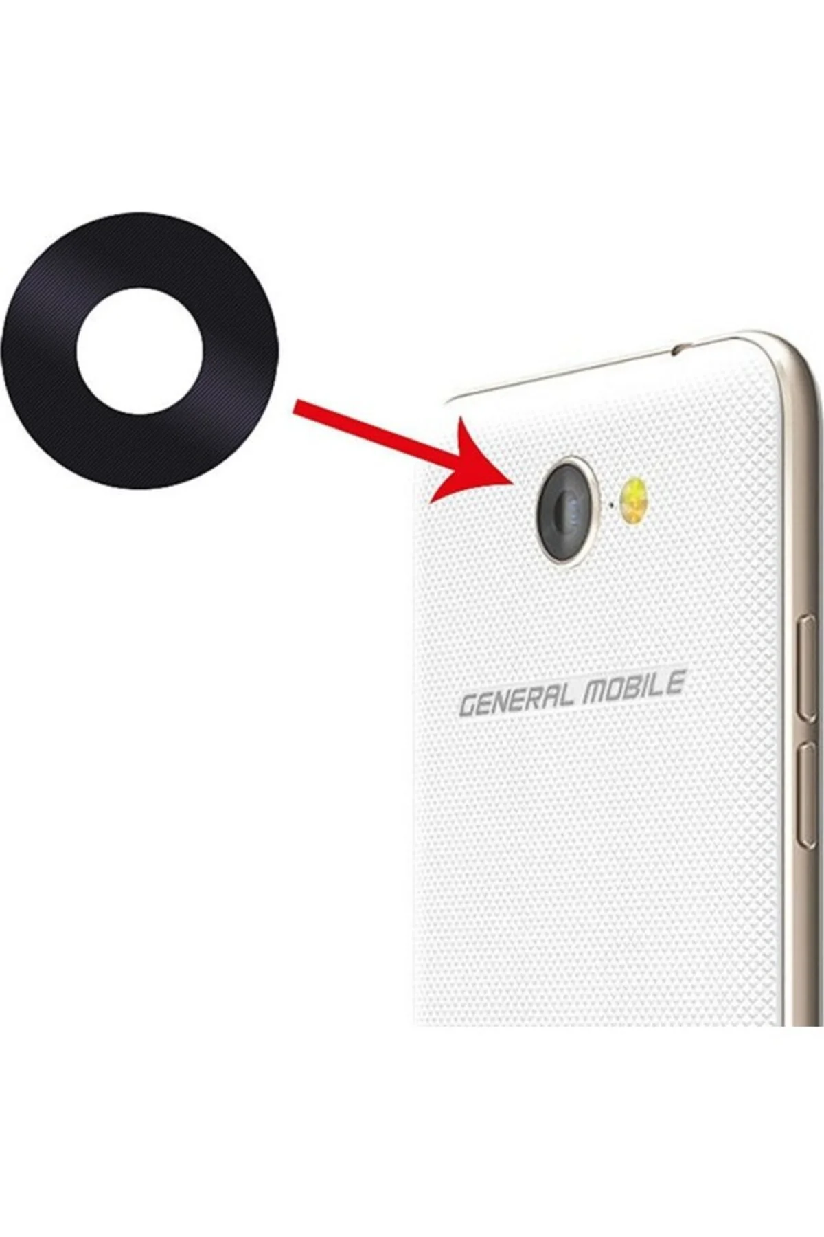 General Mobile Gm8 Kamera Camı Lensi