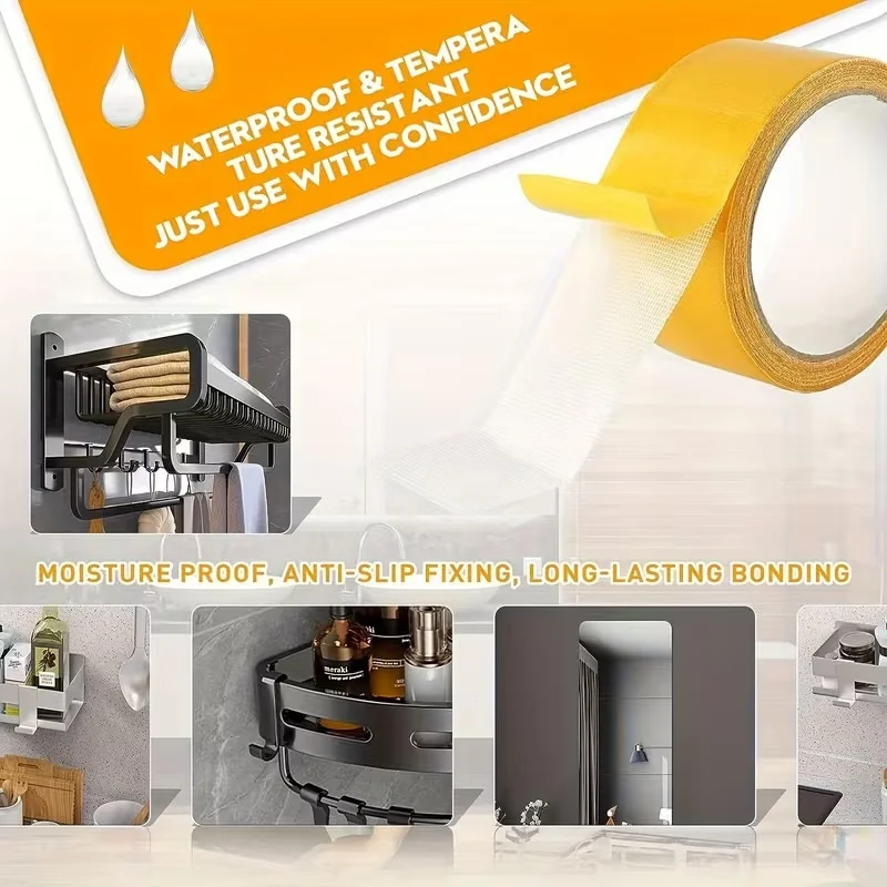 Geniş 10 Metre * 3 Cm Çift Taraflı Süper Güçlü Yapışkan Yapıştırıcı Bant Isıya Dayanıklı Geniş 10 Metre * 3 Cm Çift Taraflı Süper Güçlü Yapışkan Yapıştırıcı Bant Isıya Dayanıklı