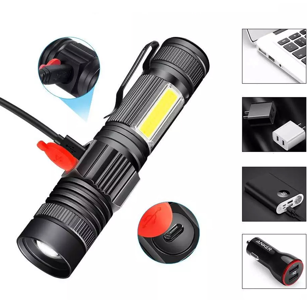Geniş Açılı P50 Led Şarjlı EL Feneri Watton Wt-601 TdrTR