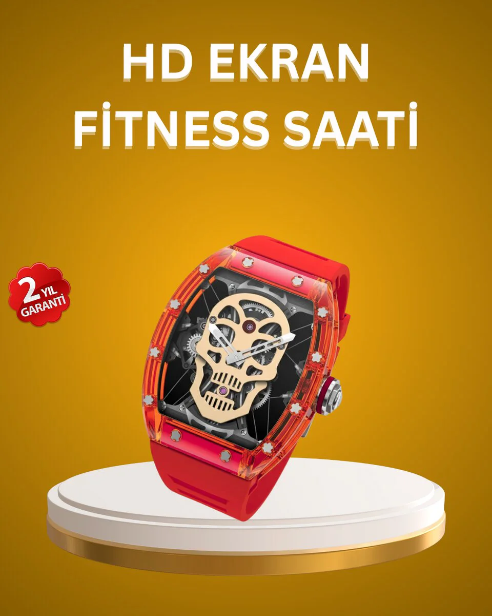 Geniş Ekranlı Akıllı Saat - Modern Tasarım ve Uzun Pil Ömrü