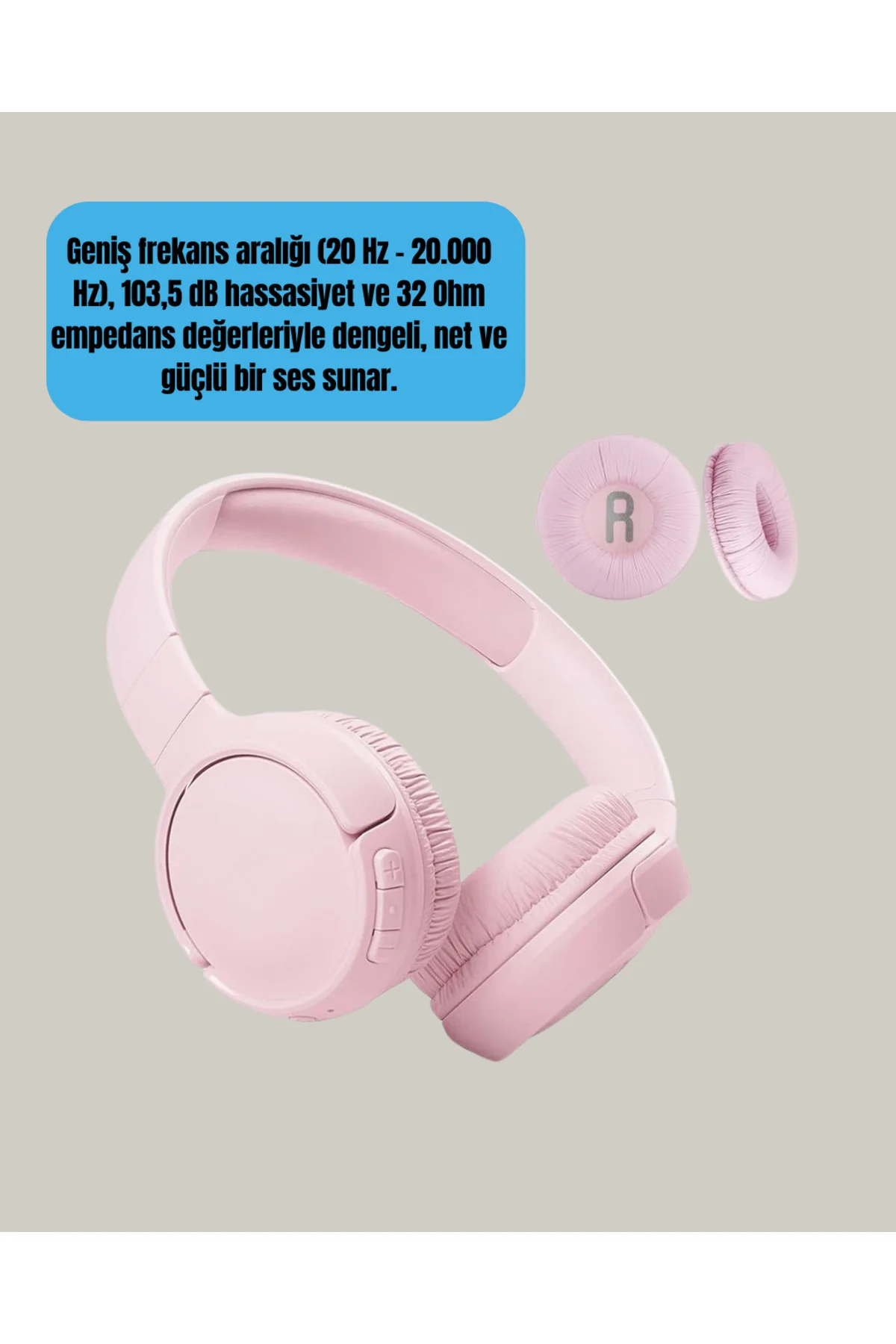 Geniş Frekans Aralıklı Bluetooth Kulak Üstü Kulaklık - Lisinya