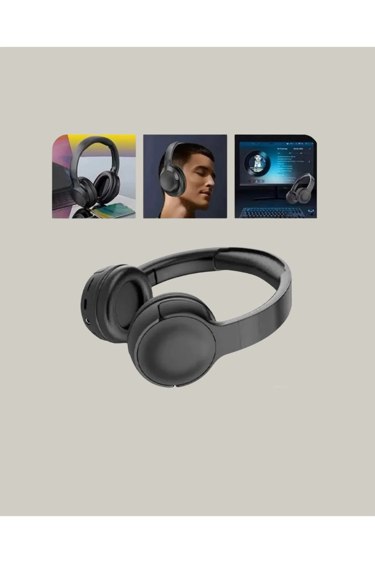 Geniş Frekans Aralıklı Bluetooth Kulak Üstü Kulaklık - Lisinya