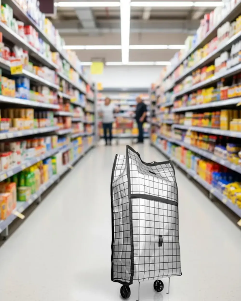 Geniş Hacimli Tekerlekli Pazar Çantası Dayanıklı ve Ergonomik