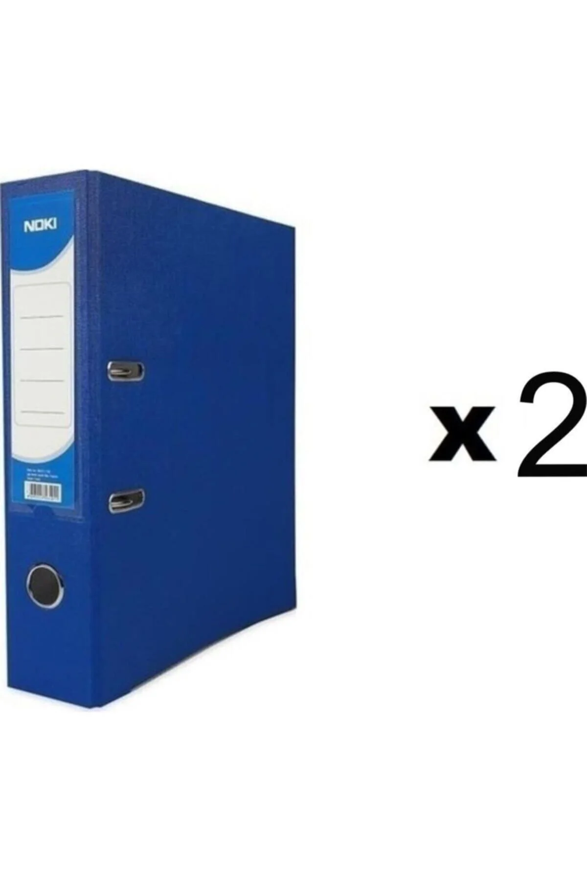 Geniş Plastik Büro Klasörü Mavi 2'li