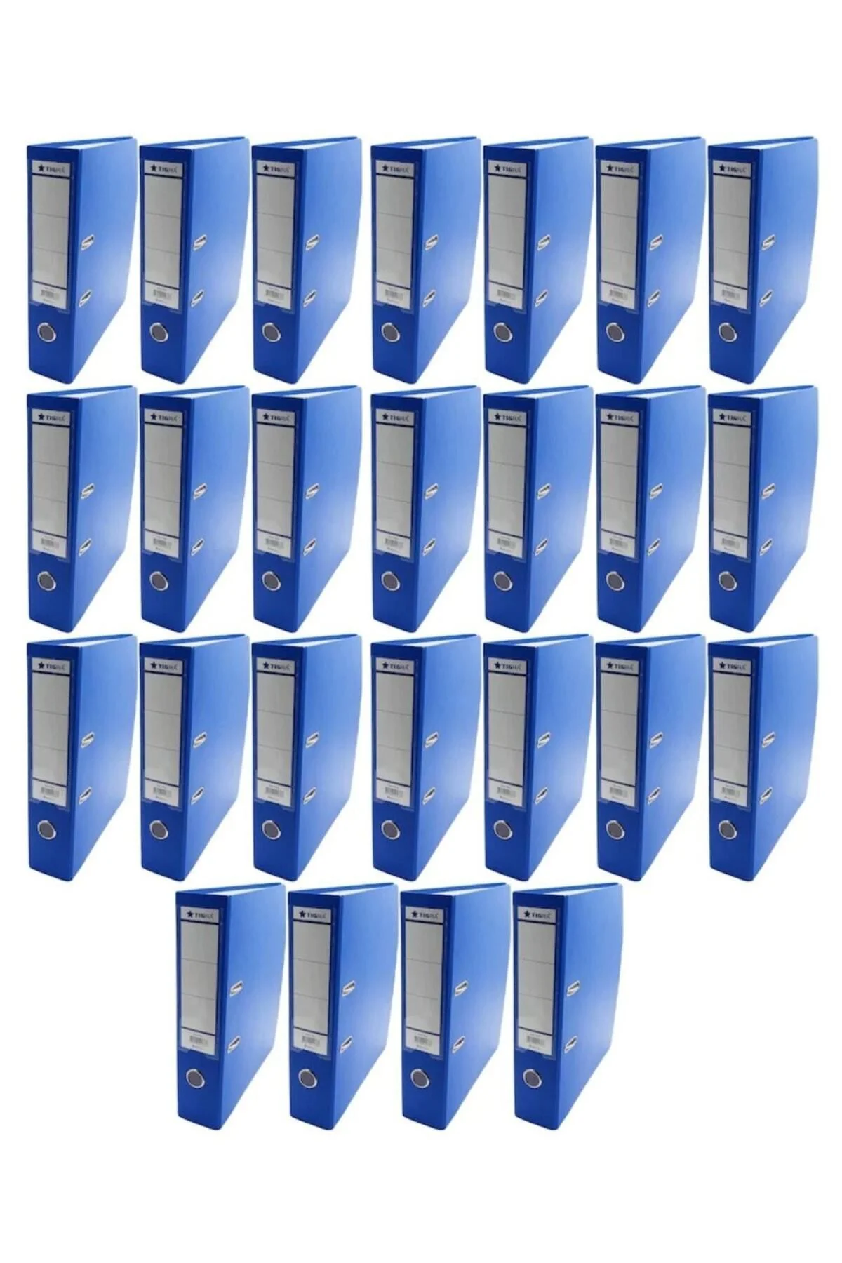 Geniş Plastik Büro Klasörü Mavi 2'li