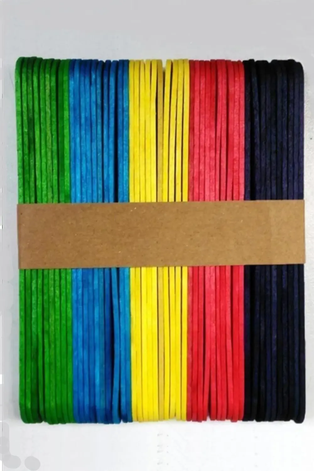 Geniş Renkli Ahşap Çubuk 50 Li 4 Paket Dil Çubuğu Abeslang 200 Ad