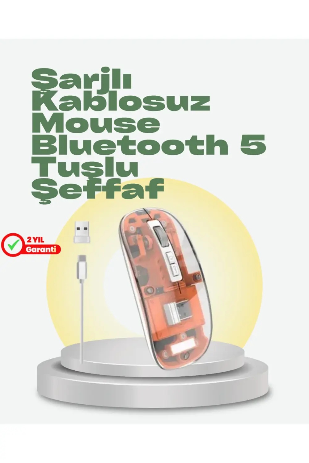 Geniş Uyumluluklu Kablosuz Fare – Windows, Mac, Linux Destekli