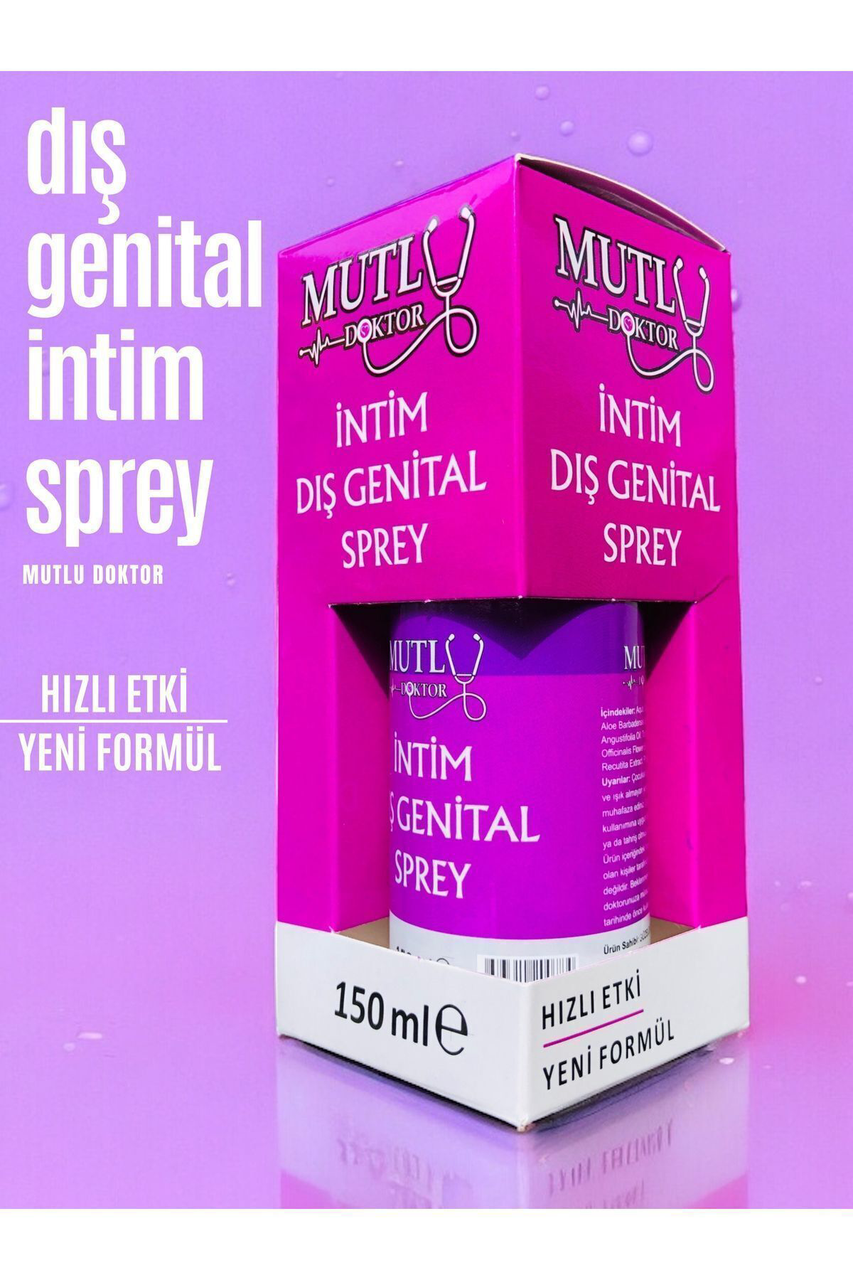 Genital Bakım Spreyi, Genital Bölge Temizleyici, Genital Siğil, A