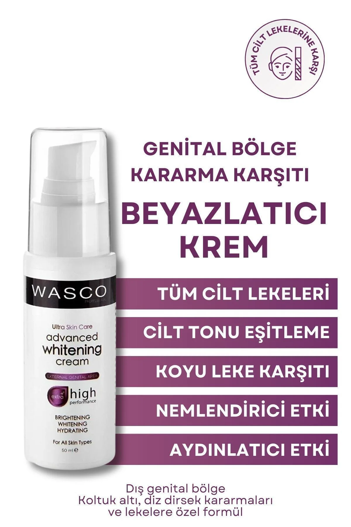 Genital Bölge Kararma Karşıtı (Koltuk Altı, Diz, Dirsek Ve Dış Ge