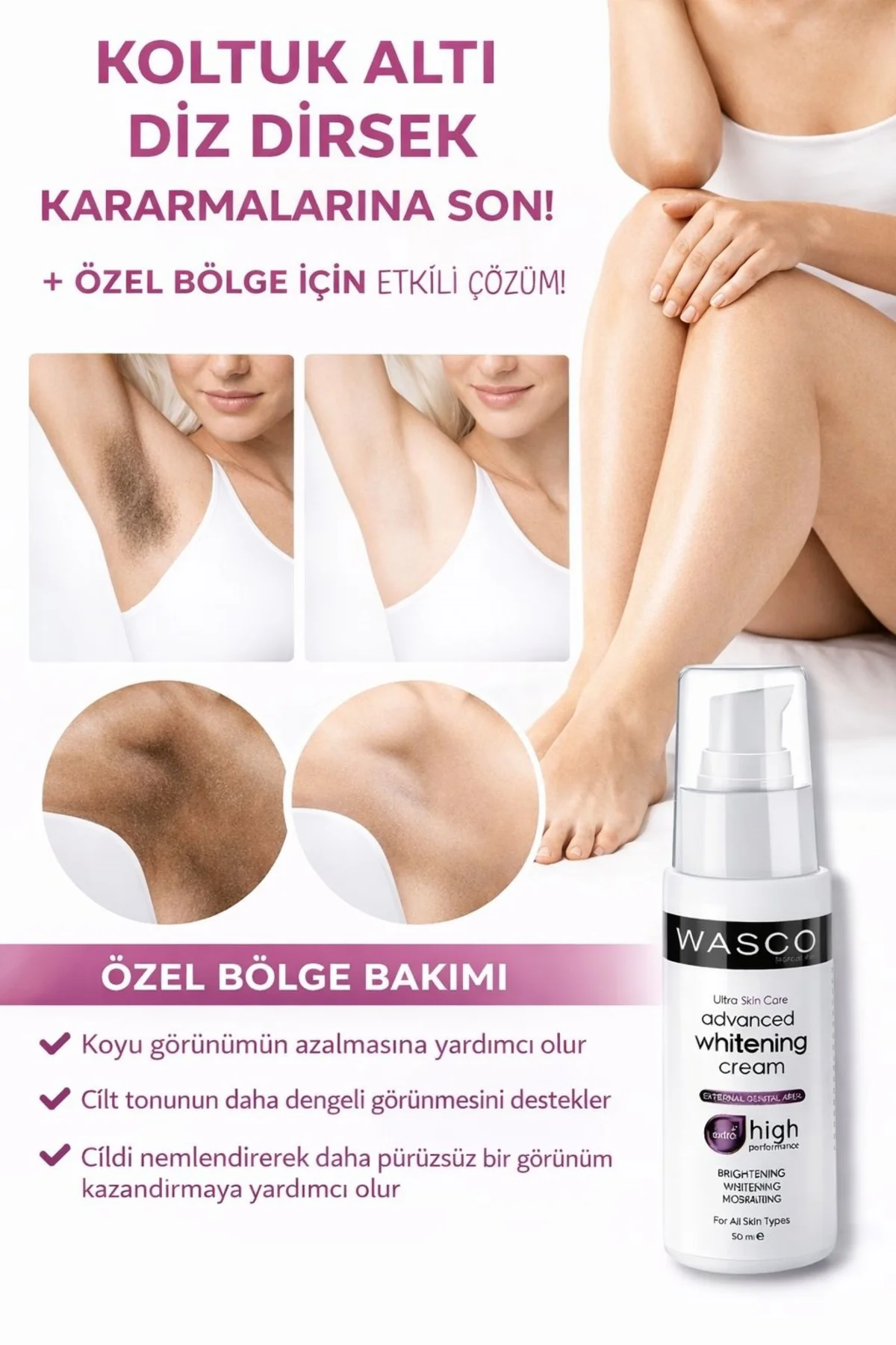 Genital Bölge Kararma Karşıtı (Koltuk Altı, Diz, Dirsek Ve Dış Ge
