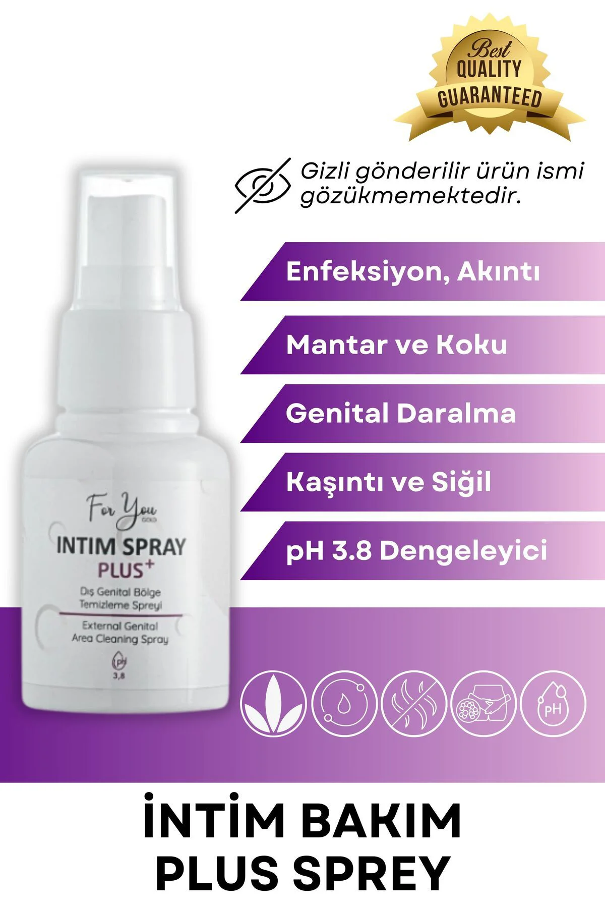 Genital Bölge Koku, Akıntı, Kaşıntı, Mantar Gidermeye Yardımcı Fl