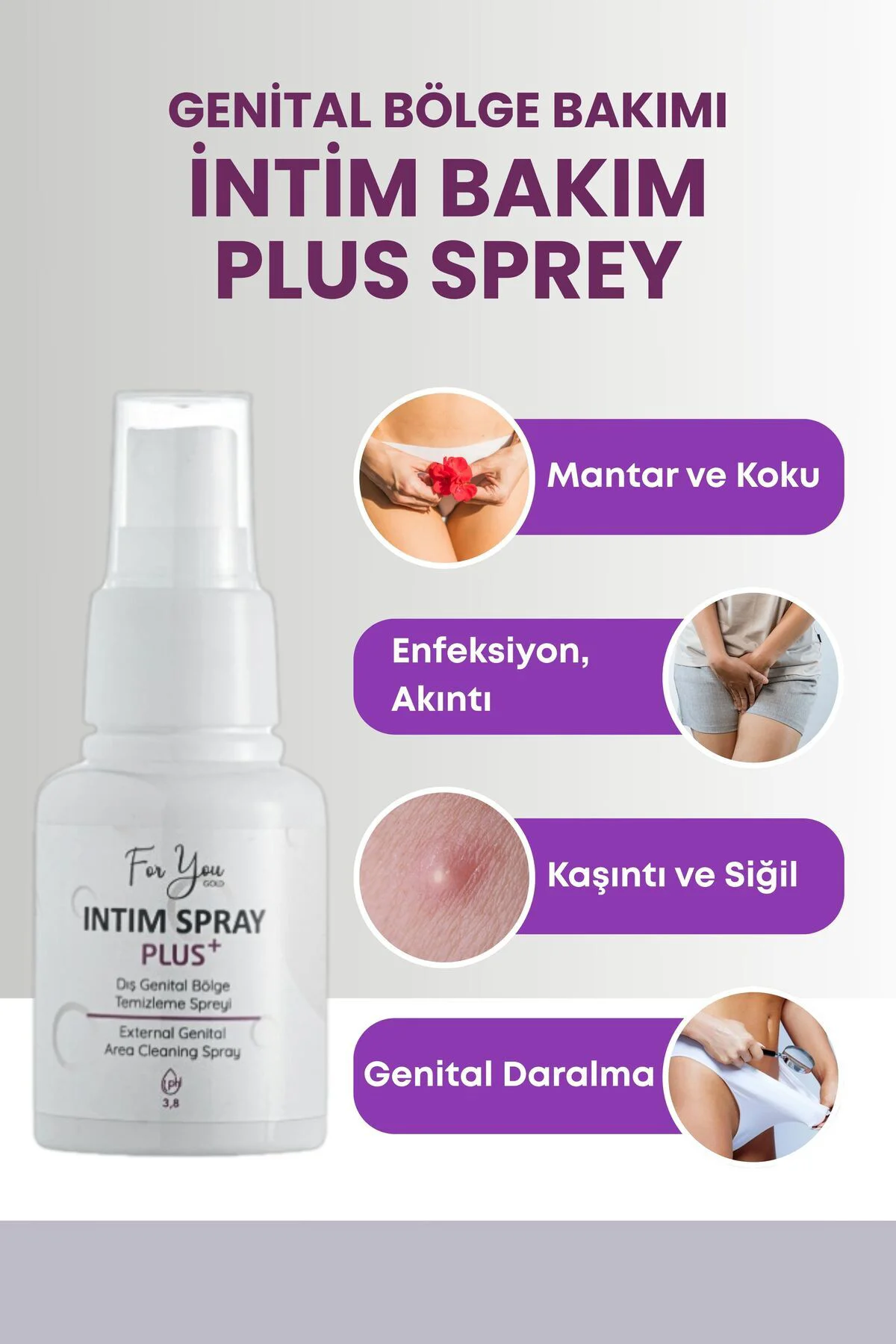 Genital Bölge Koku, Akıntı, Kaşıntı, Mantar Gidermeye Yardımcı Fl