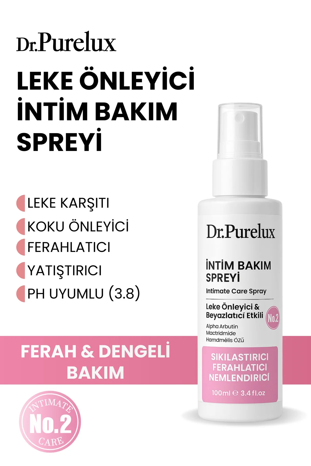 Genital Bölge Koku Giderici,,Akıntı Ve Mantar Karşıtı -Leke Karşı