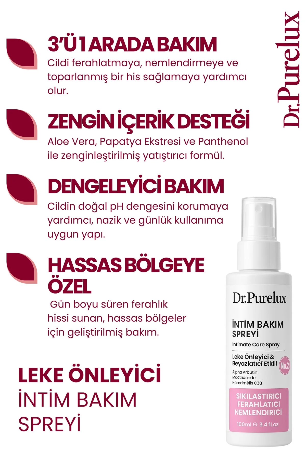 Genital Bölge Koku Giderici,,Akıntı Ve Mantar Karşıtı -Leke Karşı