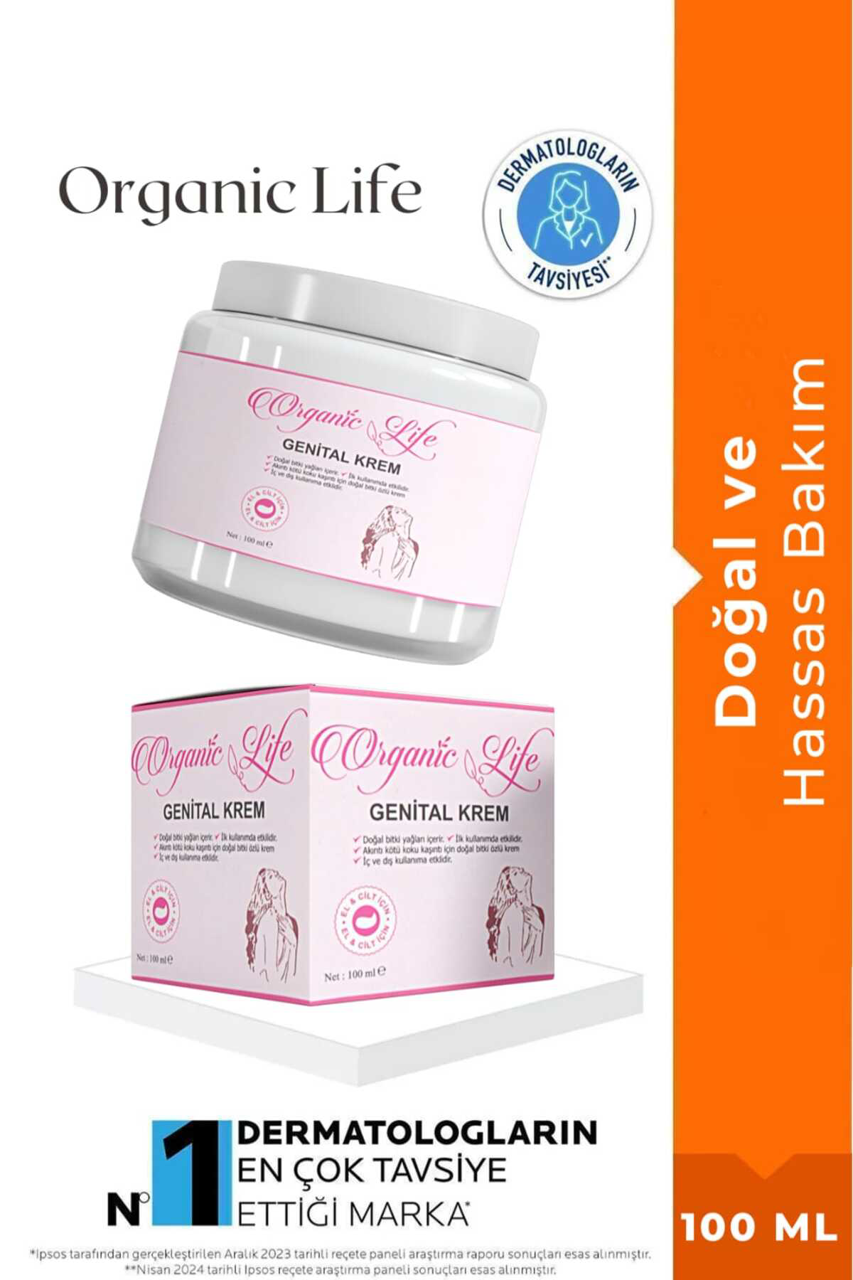 Genital Bölge Kremi Genital Koku Kaşıntı Kremi 100 ML