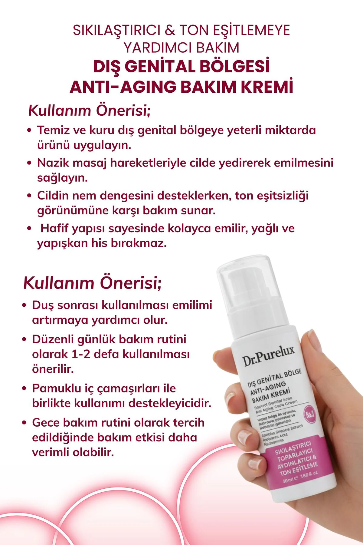Genital (intim) Özel Bölge Anti-Aging Bakım Kremi | Sıkılaştırıcı