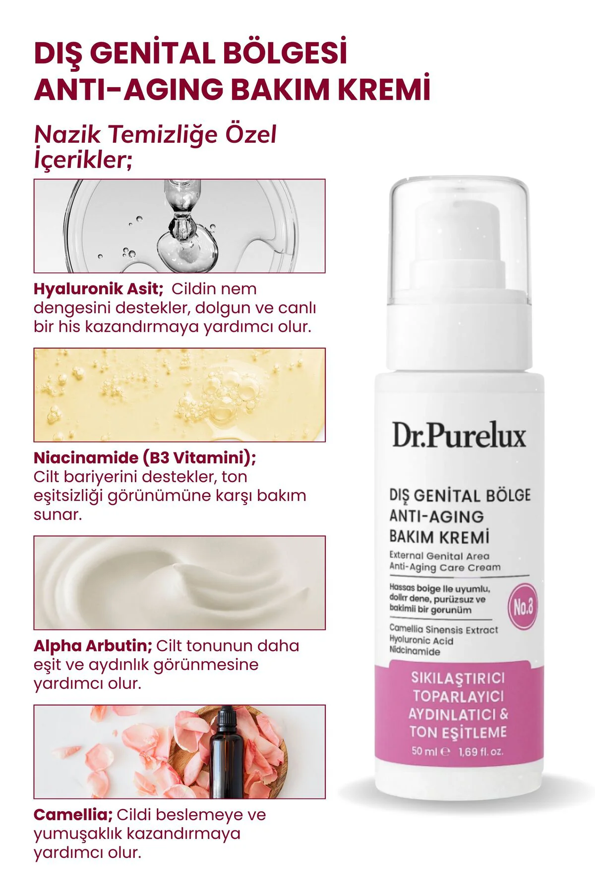 Genital (intim) Özel Bölge Anti-Aging Bakım Kremi | Sıkılaştırıcı