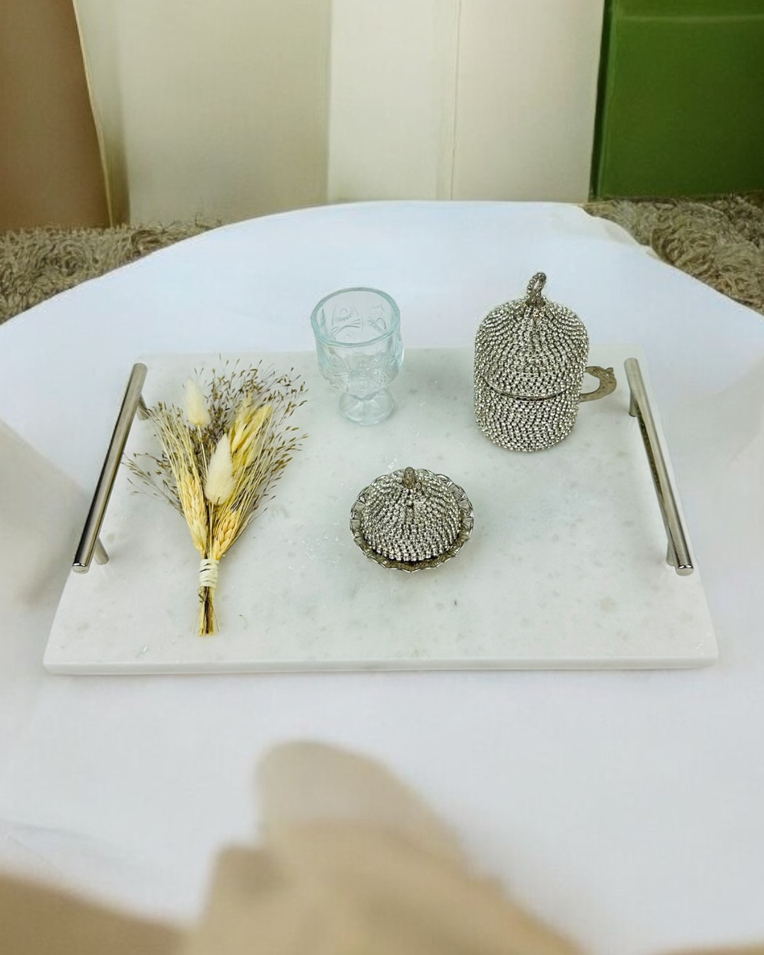 Gentle Damat Kahve Fincan Tepsisi