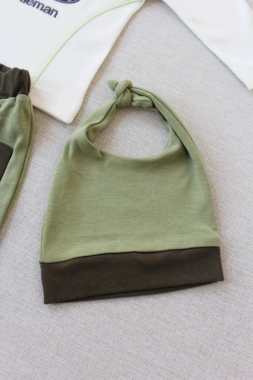 Gentleman Erkek Nakışlı Şapkalı Uzun Kollu Sweat 3lü Erkek Bebek