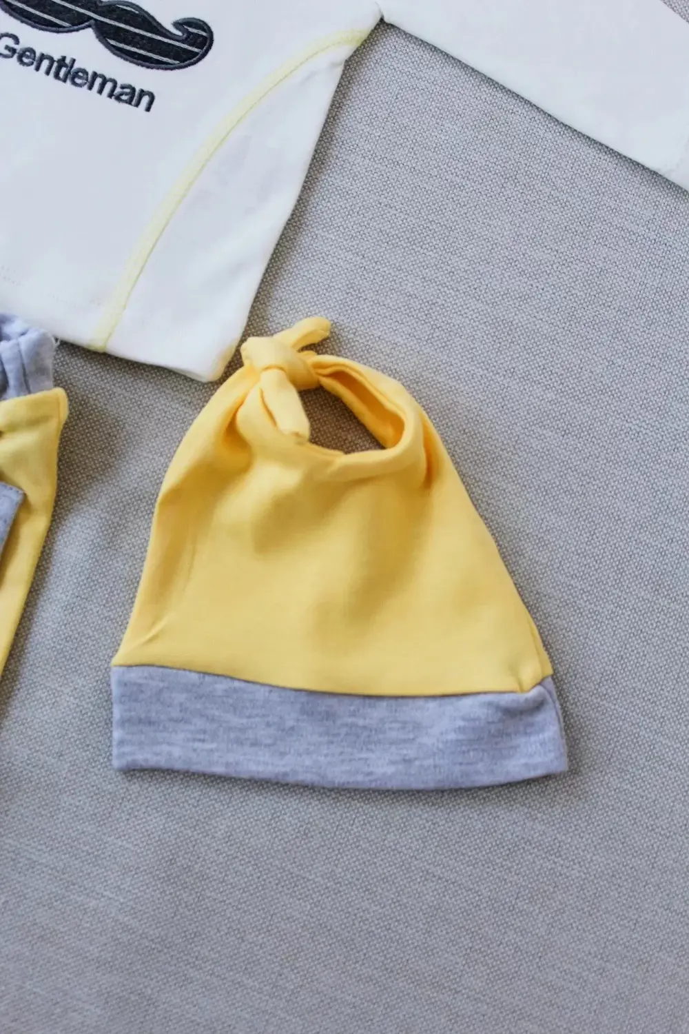 Gentleman Erkek Nakışlı Şapkalı Uzun Kollu Sweat 3lü Erkek Bebek