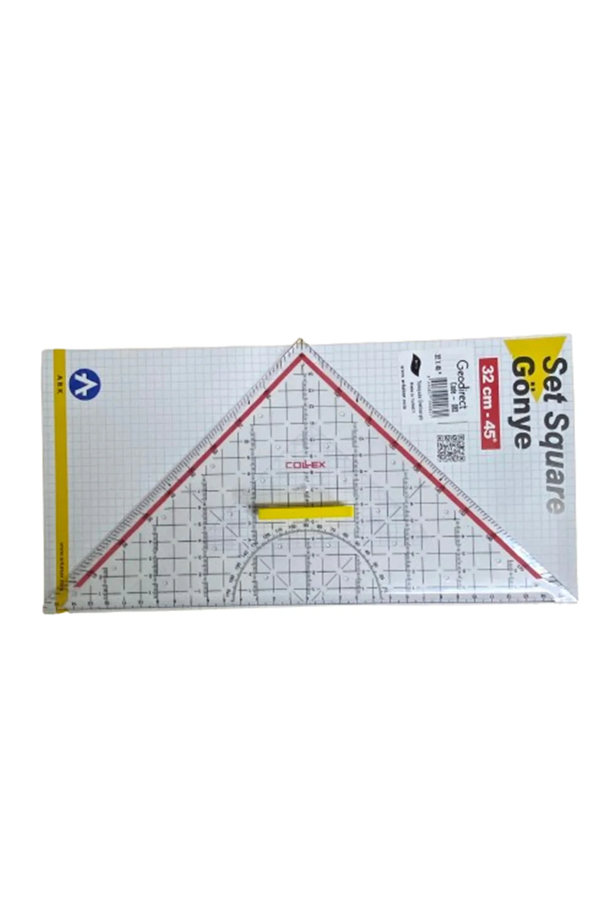 Geoder Cetvel Çok Fonksiyonlu Üçgen Cetvel 32 cm 082