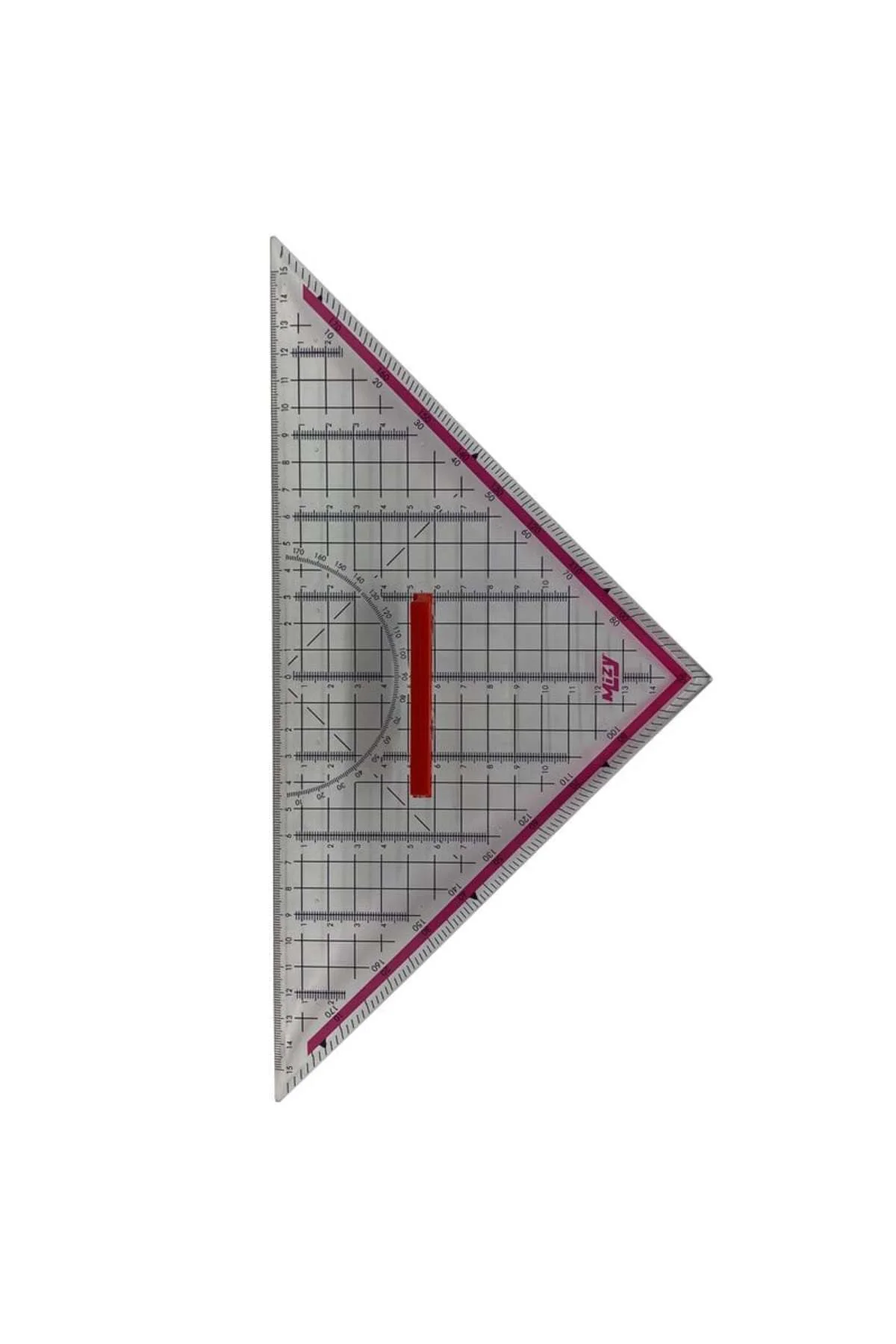 Geoderik Üçgen Cetvel Gemici Cetveli Tekstil Cetveli Modelist Cetveli 32 cm