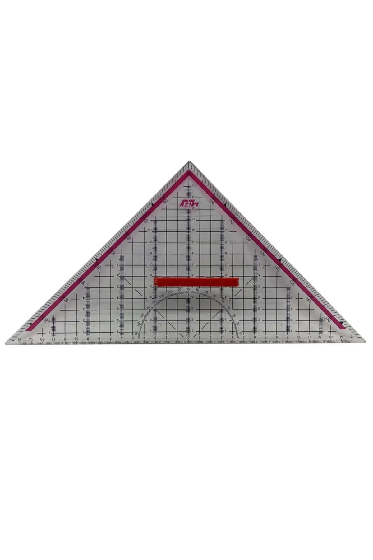Geoderik Üçgen Cetvel Gemici Cetveli Tekstil Cetveli Modelist Cetveli 32 cm