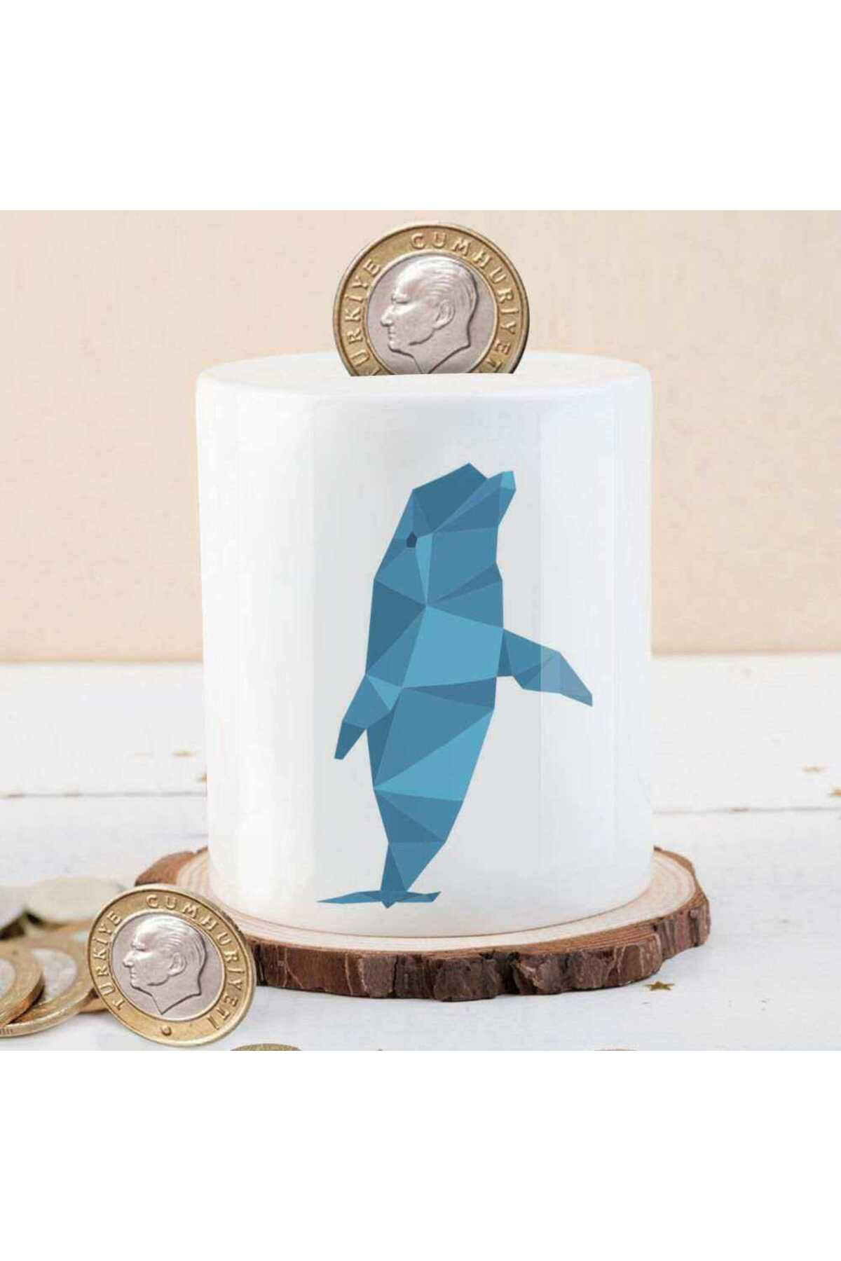 Asilmeydan Geometrik Desenli Yunus Baliği Para Birikim Kumbarasi-A7ed7d0