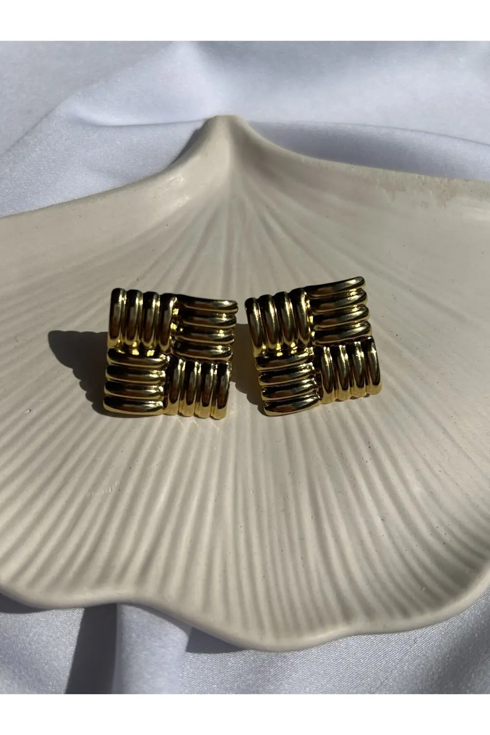 Atelier Emine Geometrik Vintage Küpe