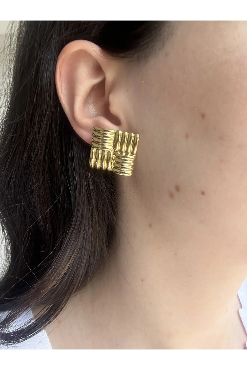 Atelier Emine Geometrik Vintage Küpe