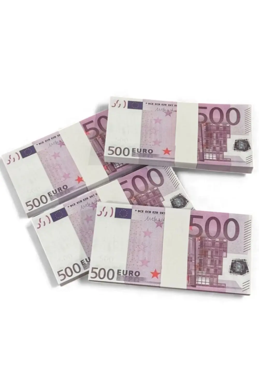 Gerçeğe Yakın Görünümde 4 Deste 500 € Oyun Parası – Düğün Atma, K